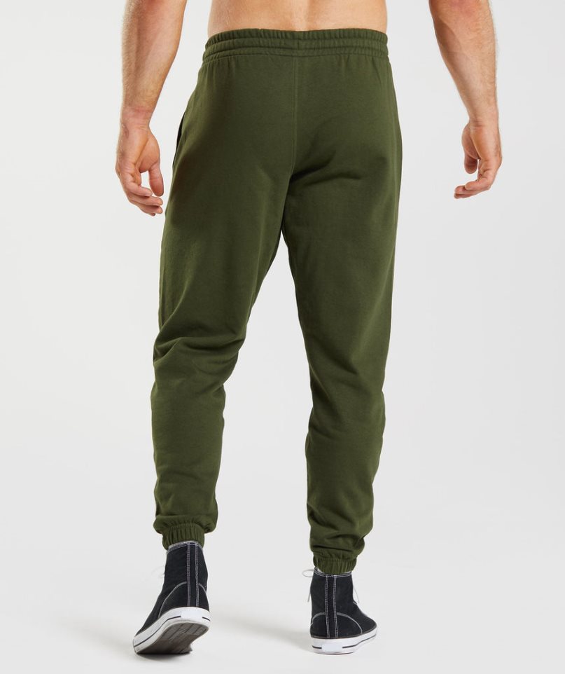 Men's Gymshark Essential Oversized Jogger Olive | CA 3871A0